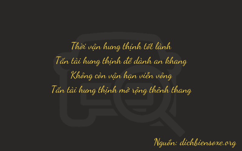 Thơ dịch biển số xe 3808
