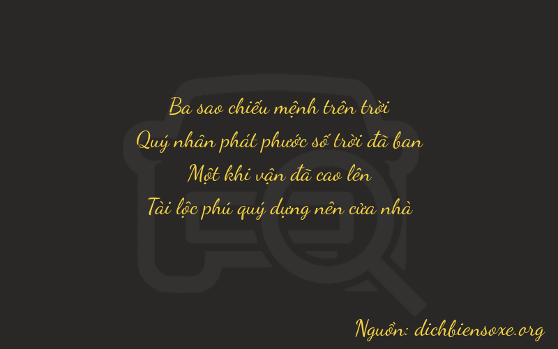 Thơ dịch biển số xe 3812