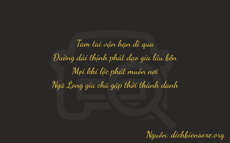 Thơ dịch biển số xe 3815