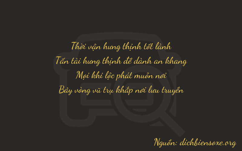 Thơ dịch biển số xe 3817