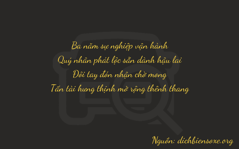 Thơ dịch biển số xe 3828
