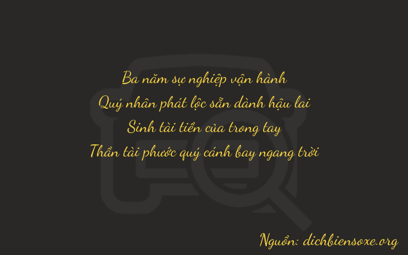 Thơ dịch biển số xe 3837