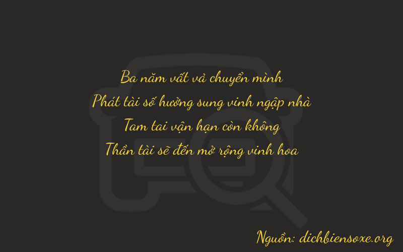 Thơ dịch biển số xe 3838