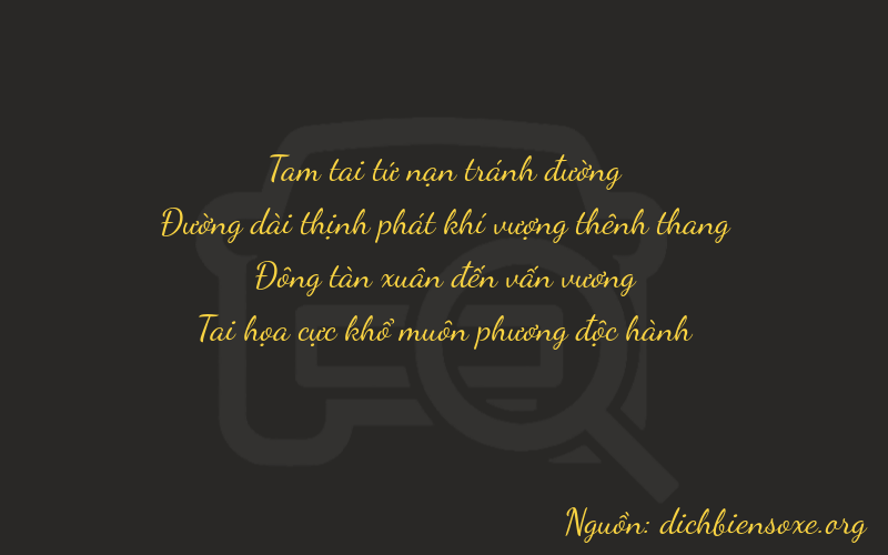 Thơ dịch biển số xe 3841
