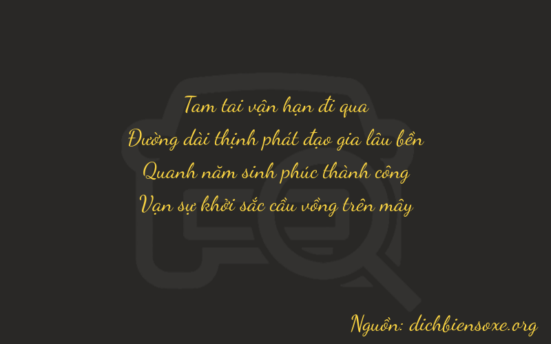 Thơ dịch biển số xe 3851