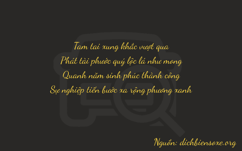 Thơ dịch biển số xe 3852