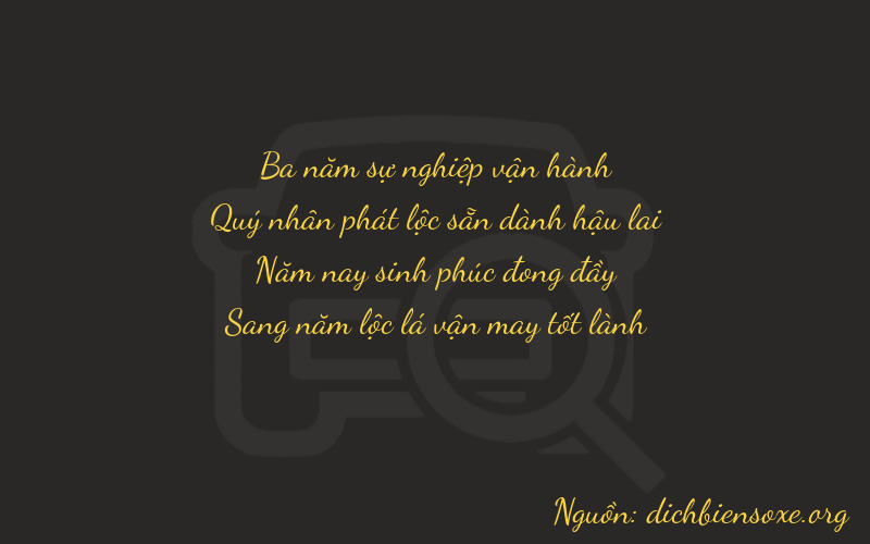 Thơ dịch biển số xe 3855