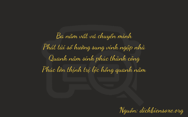 Thơ dịch biển số xe 3856