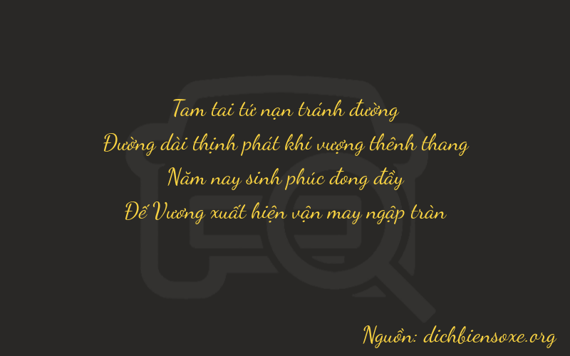 Thơ dịch biển số xe 3859