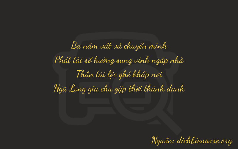 Thơ dịch biển số xe 3865