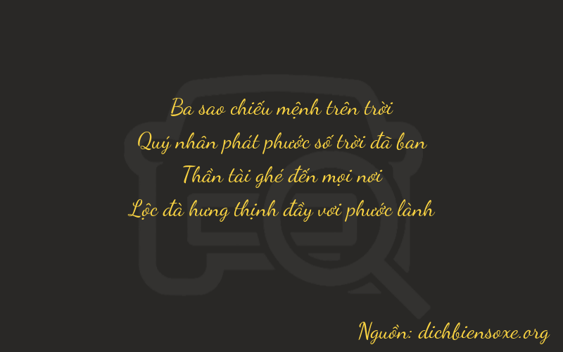 Thơ dịch biển số xe 3866