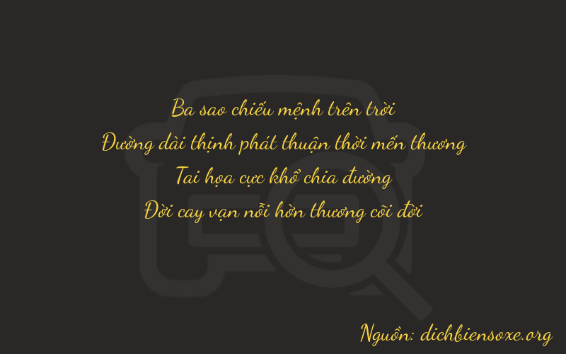 Thơ dịch biển số xe 3867
