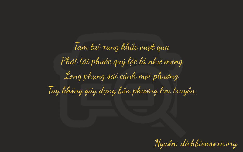 Thơ dịch biển số xe 3870