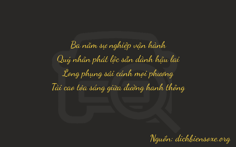 Thơ dịch biển số xe 3873