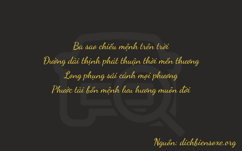 Thơ dịch biển số xe 3876