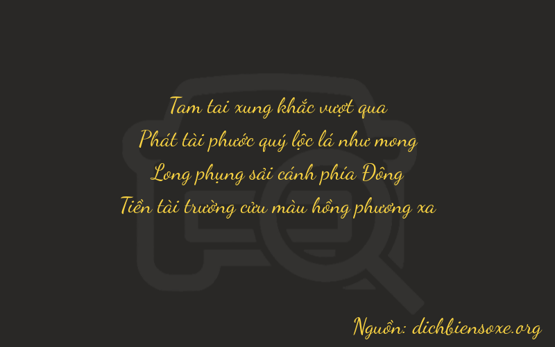 Thơ dịch biển số xe 3879