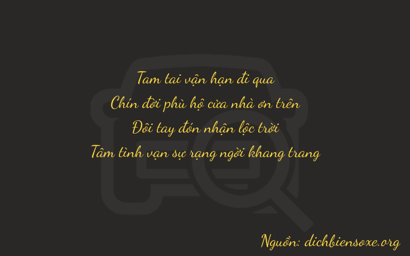 Thơ dịch biển số xe 3924