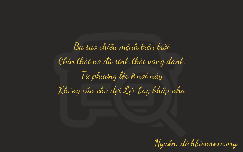 Thơ dịch biển số xe 3940