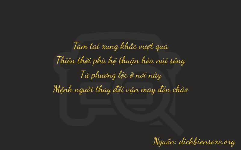 Thơ dịch biển số xe 3943