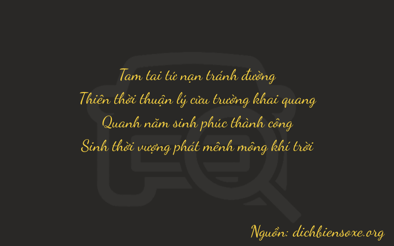 Thơ dịch biển số xe 3950