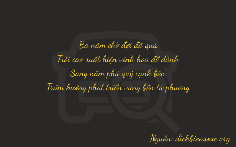 Thơ dịch biển số xe 3954