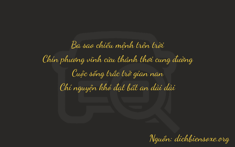 Thơ dịch biển số xe 3957