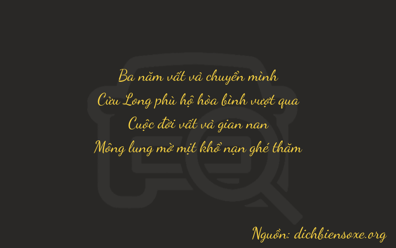 Thơ dịch biển số xe 3974
