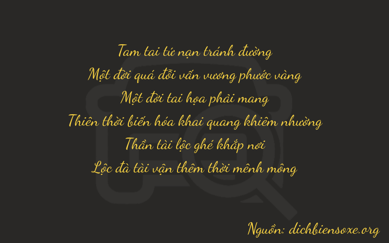 Thơ dịch biển số xe 31166