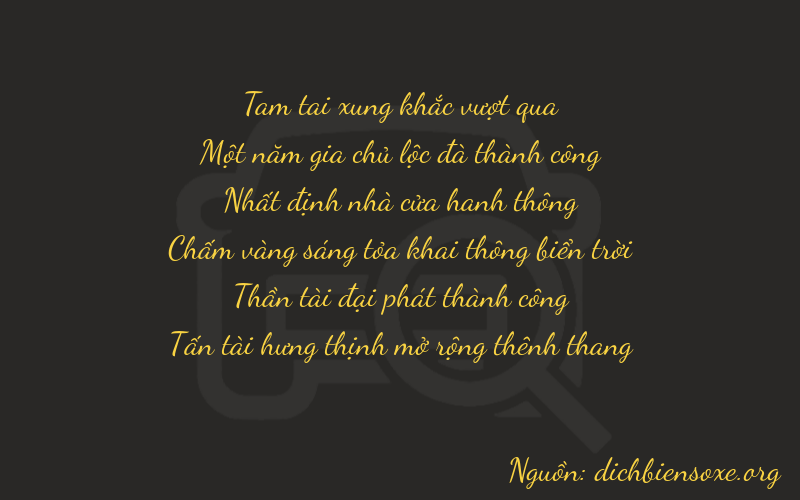 Thơ dịch biển số xe 31168