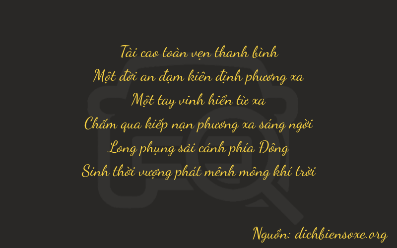 Thơ dịch biển số xe 31170