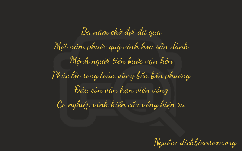 Thơ dịch biển số xe 31207