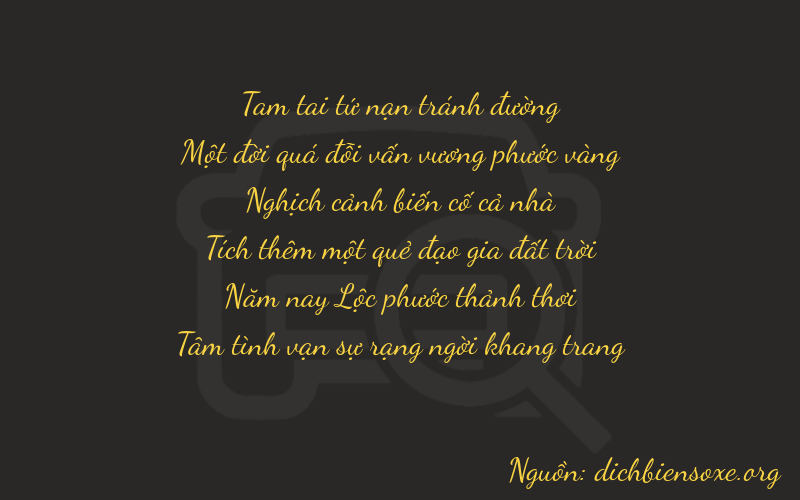 Thơ dịch biển số xe 31454