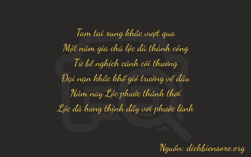 Thơ dịch biển số xe 31456