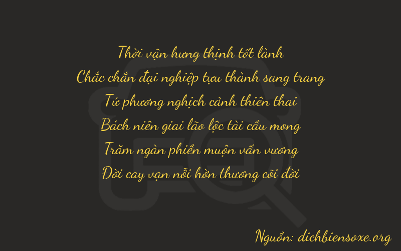 Thơ dịch biển số xe 31457