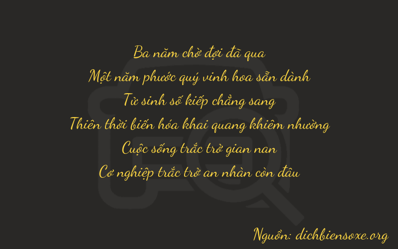 Thơ dịch biển số xe 31459
