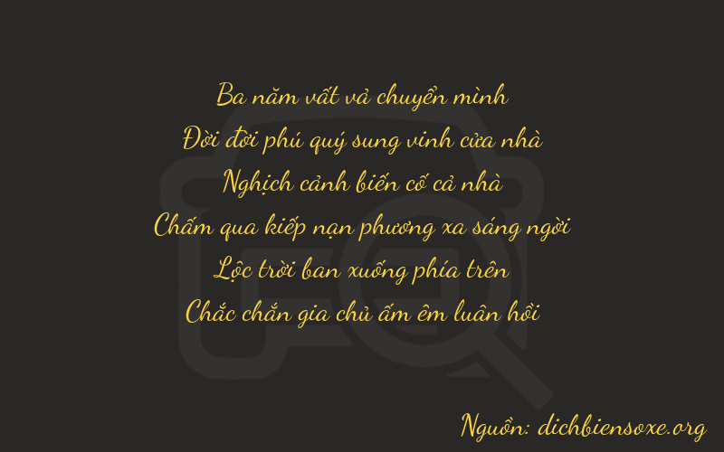 Thơ dịch biển số xe 31461