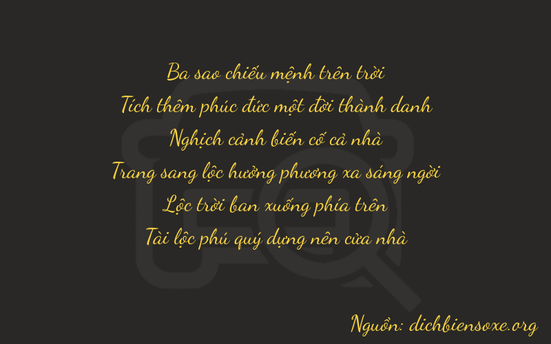 Thơ dịch biển số xe 31462