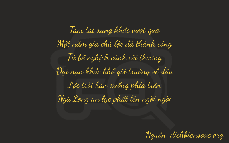 Thơ dịch biển số xe 31465