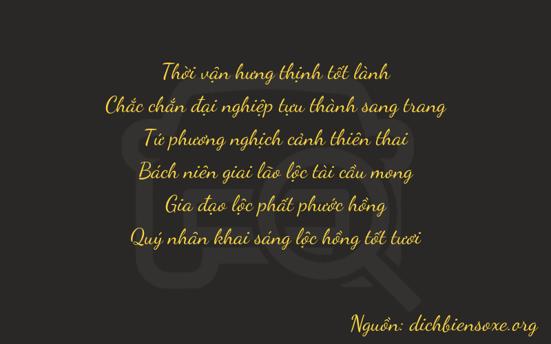 Thơ dịch biển số xe 31466