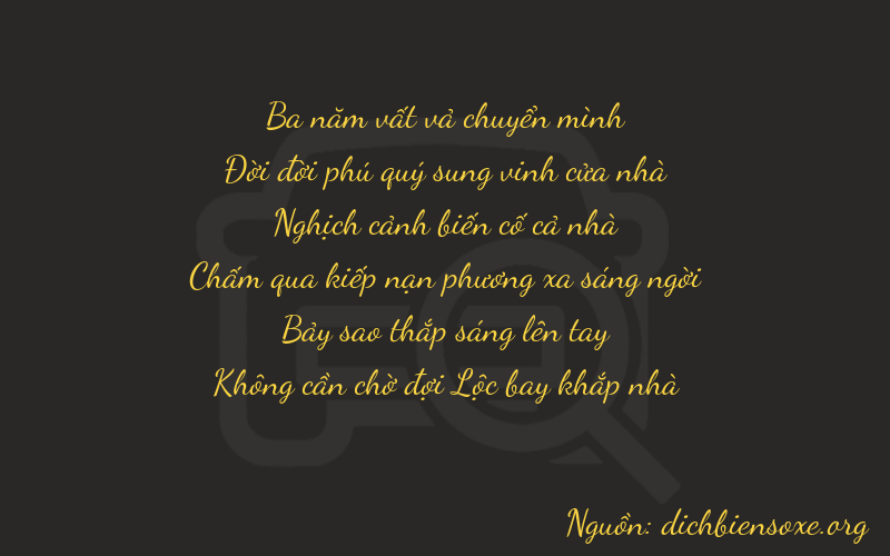 Thơ dịch biển số xe 31470
