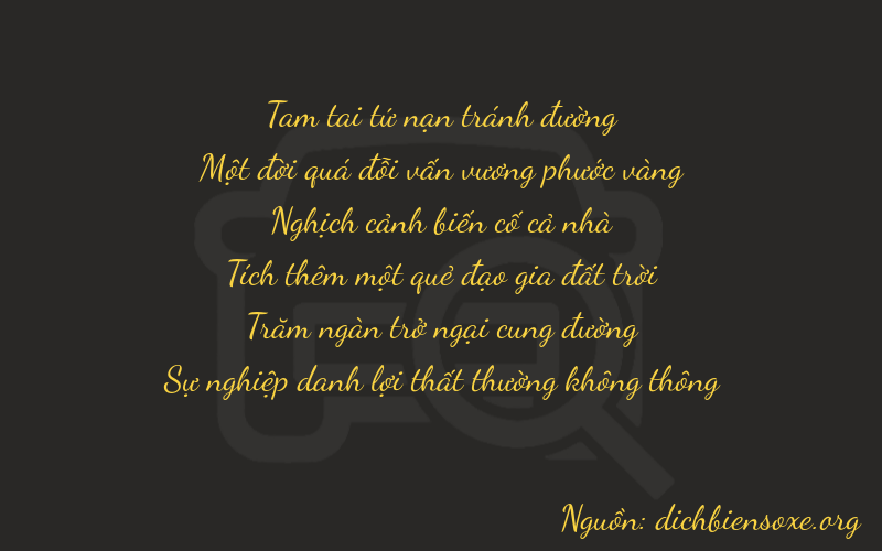 Thơ dịch biển số xe 31472