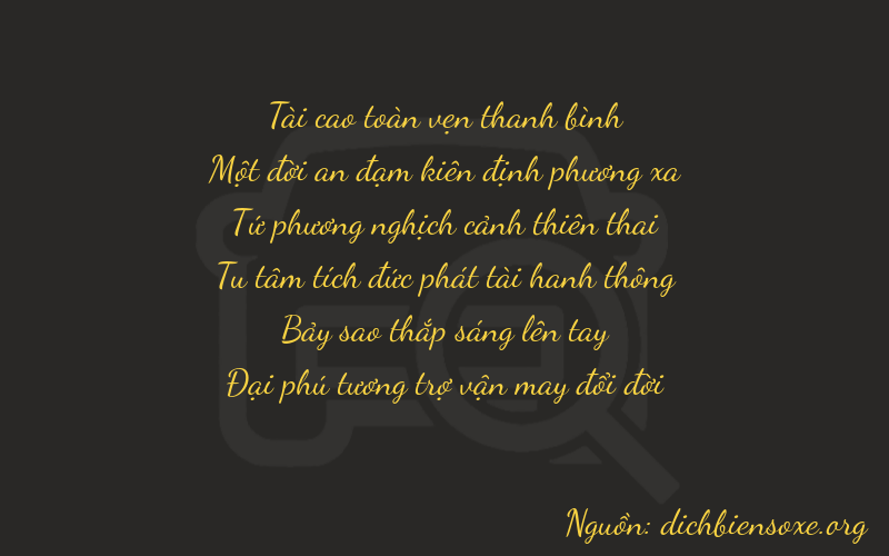 Thơ dịch biển số xe 31476