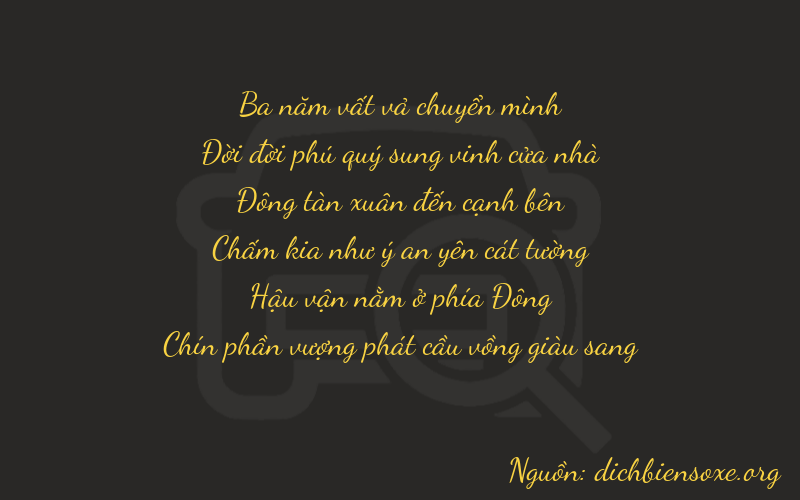 Thơ dịch biển số xe 31479
