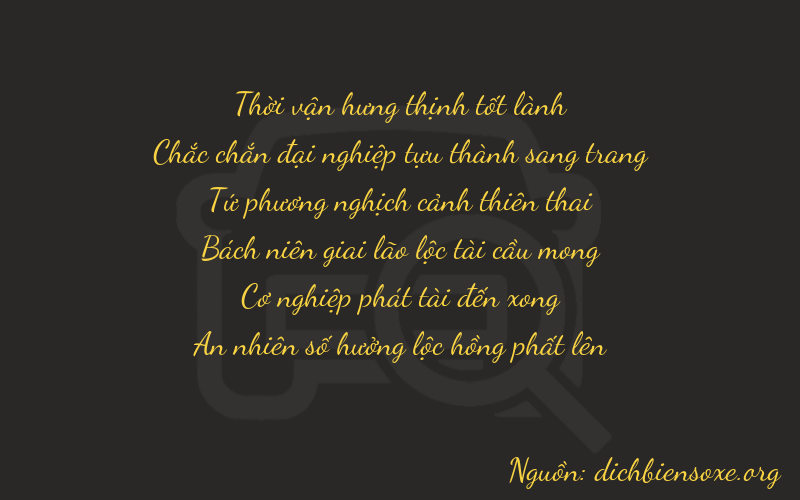 Thơ dịch biển số xe 31484