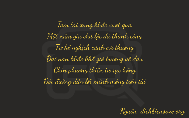 Thơ dịch biển số xe 31492
