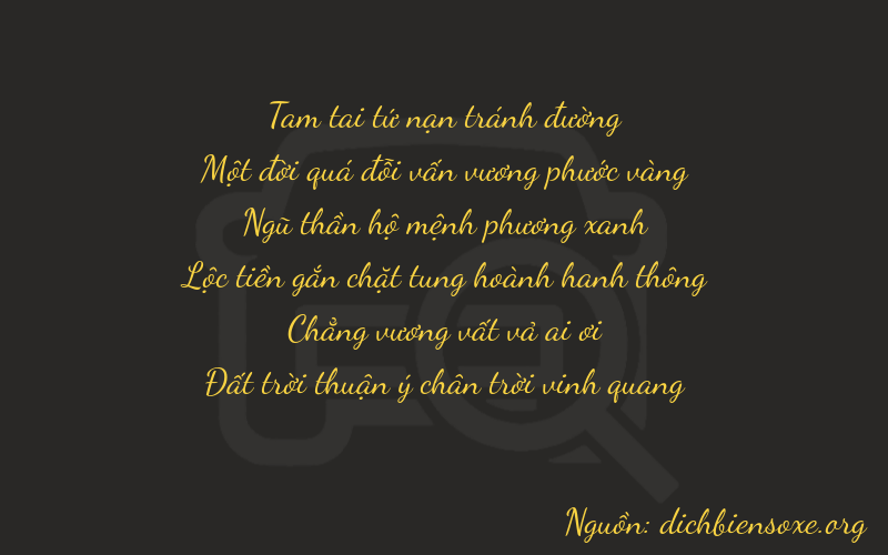 Thơ dịch biển số xe 31508
