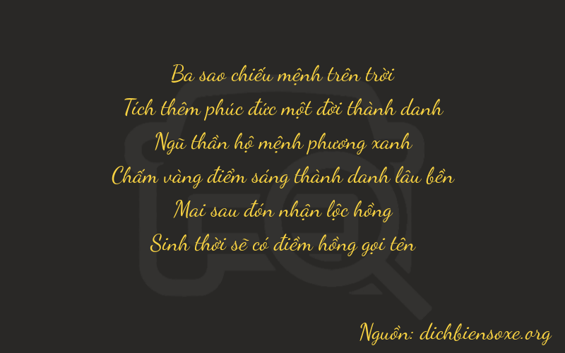 Thơ dịch biển số xe 31525