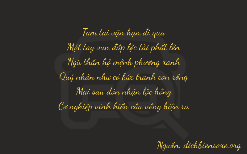 Thơ dịch biển số xe 31527