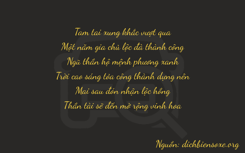 Thơ dịch biển số xe 31528