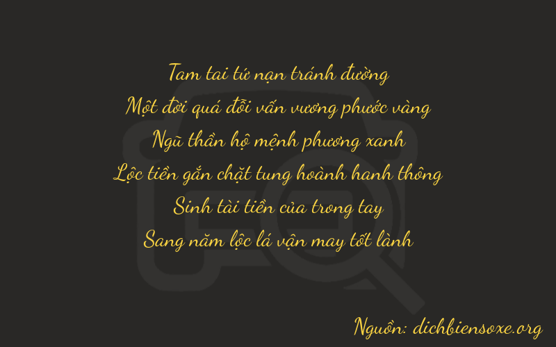 Thơ dịch biển số xe 31535